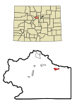 Clear Creek County Colorado Incorporated and Unincorporated areas Idaho Springs Highlighted